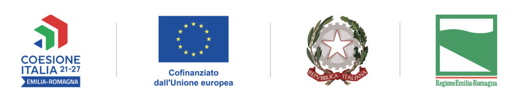 Coesione Italia 21-27, Emilia-Romagna | Cofinanziato dall'Unione Europea | Repubblica Italiana | Regione Emilia-Romagna